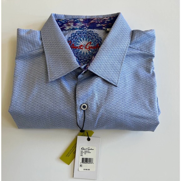 Robert Graham Other - Robert Graham Roadster Long Sleeve Sky Blue Men's Shirt Size 2XL NWT